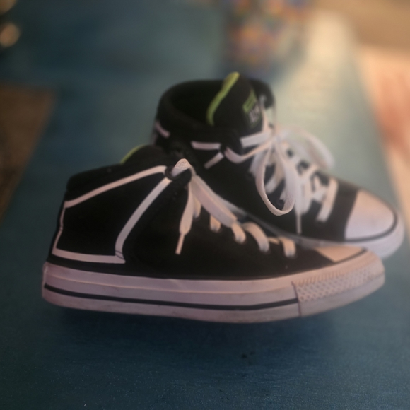 Converse Black and White High-Top Sneakers - Picture 2 of 5